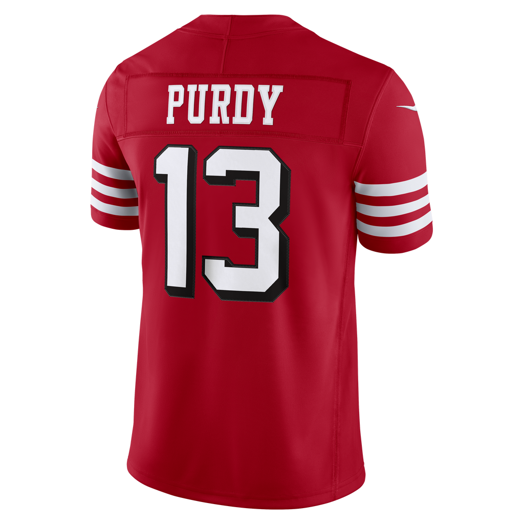 Nike San Francisco 49ers Brock Purdy (#13) Limited Jersey- Gym Red product image 2, provided for visual reference and
