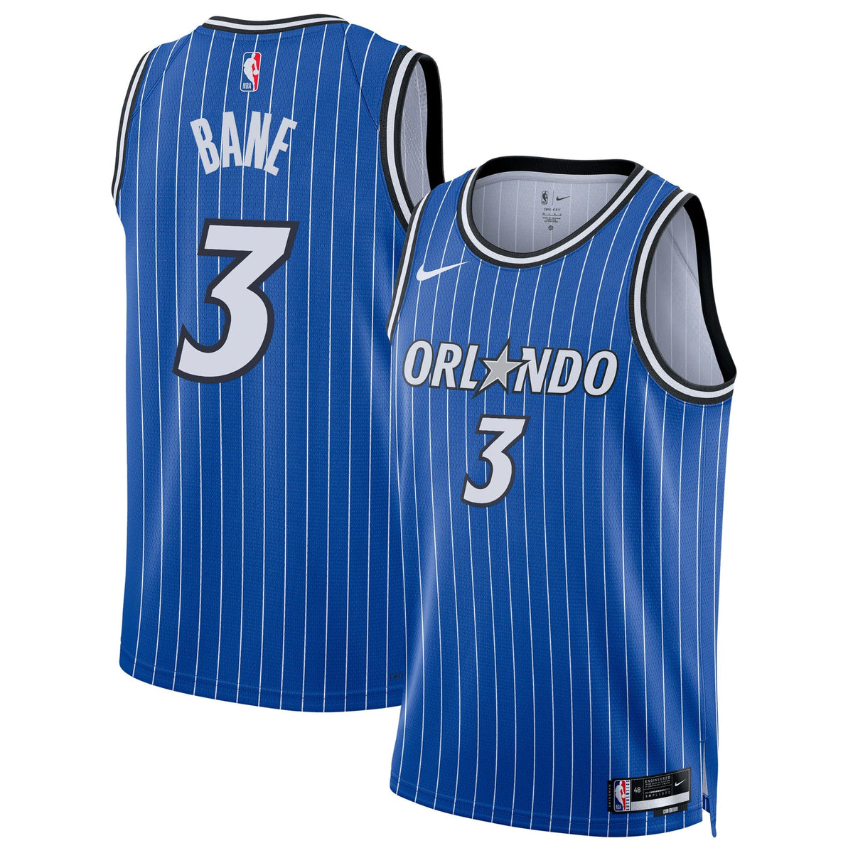 Desmond Bane Orlando Magic Icon Edition Replica Swingman Jersey - Blue - Unisex product image 1, provided for visual
