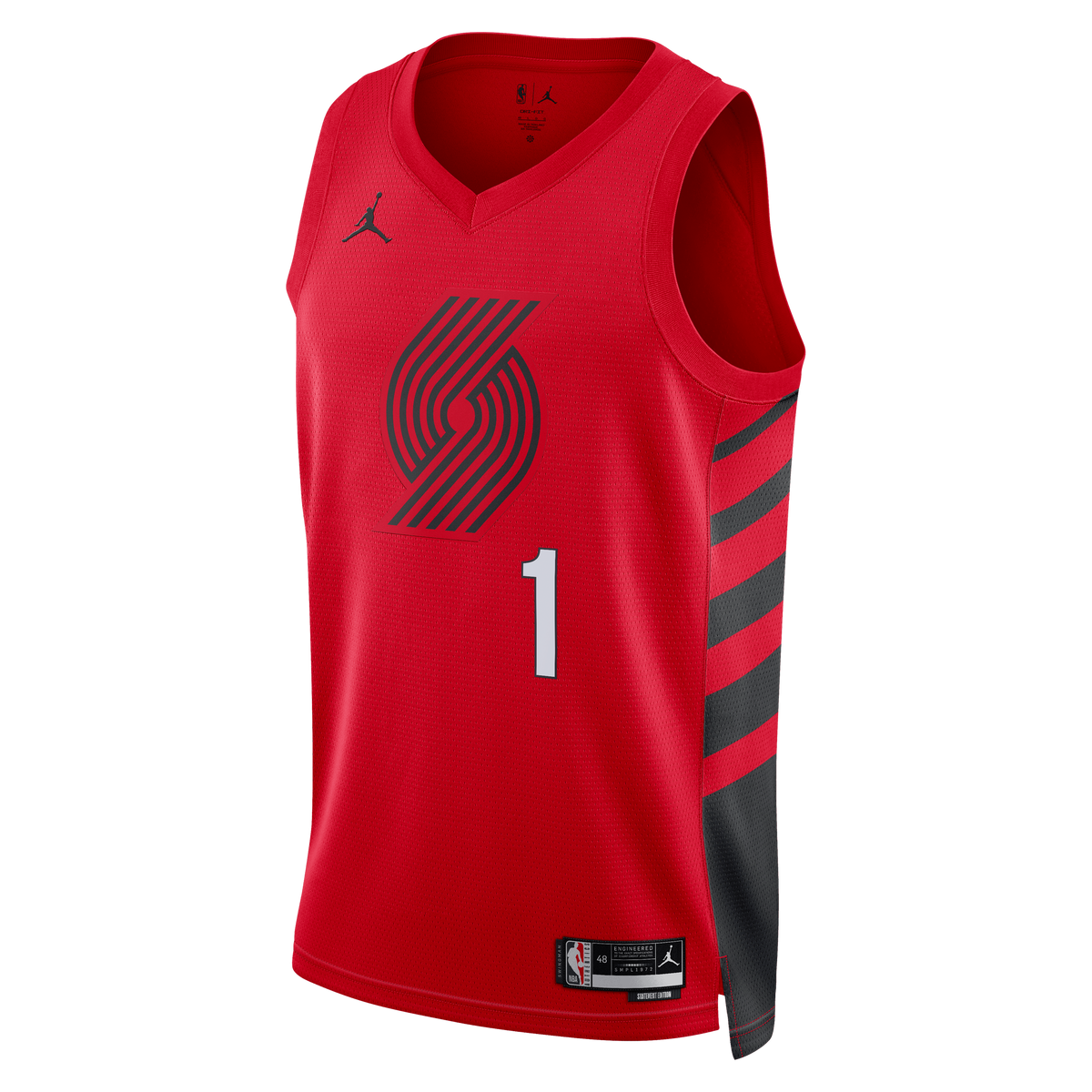 Ja Morant Portland Trail Blazers Statement Edition Swingman Jersey - Red - Unisex product image 3, provided for visual