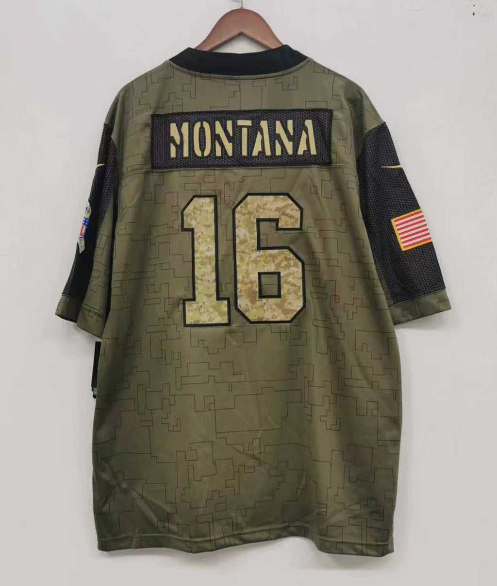 Joe Montana San Francisco 49ers Official NFL Nike military product image 1