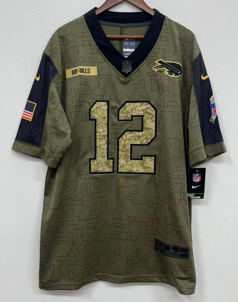 Jim Kelly Buffalo Bills military salute to service Official product image 2