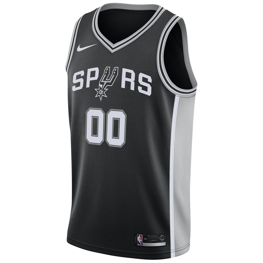 San Antonio Spurs Nike Swingman Custom Jersey Black - Icon product image 2