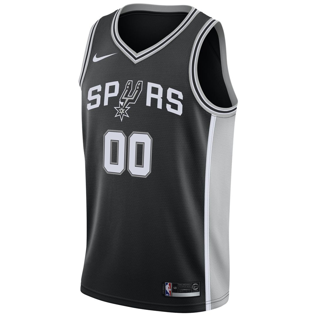 San Antonio Spurs Nike Swingman Custom Jersey Black - Icon product image 2