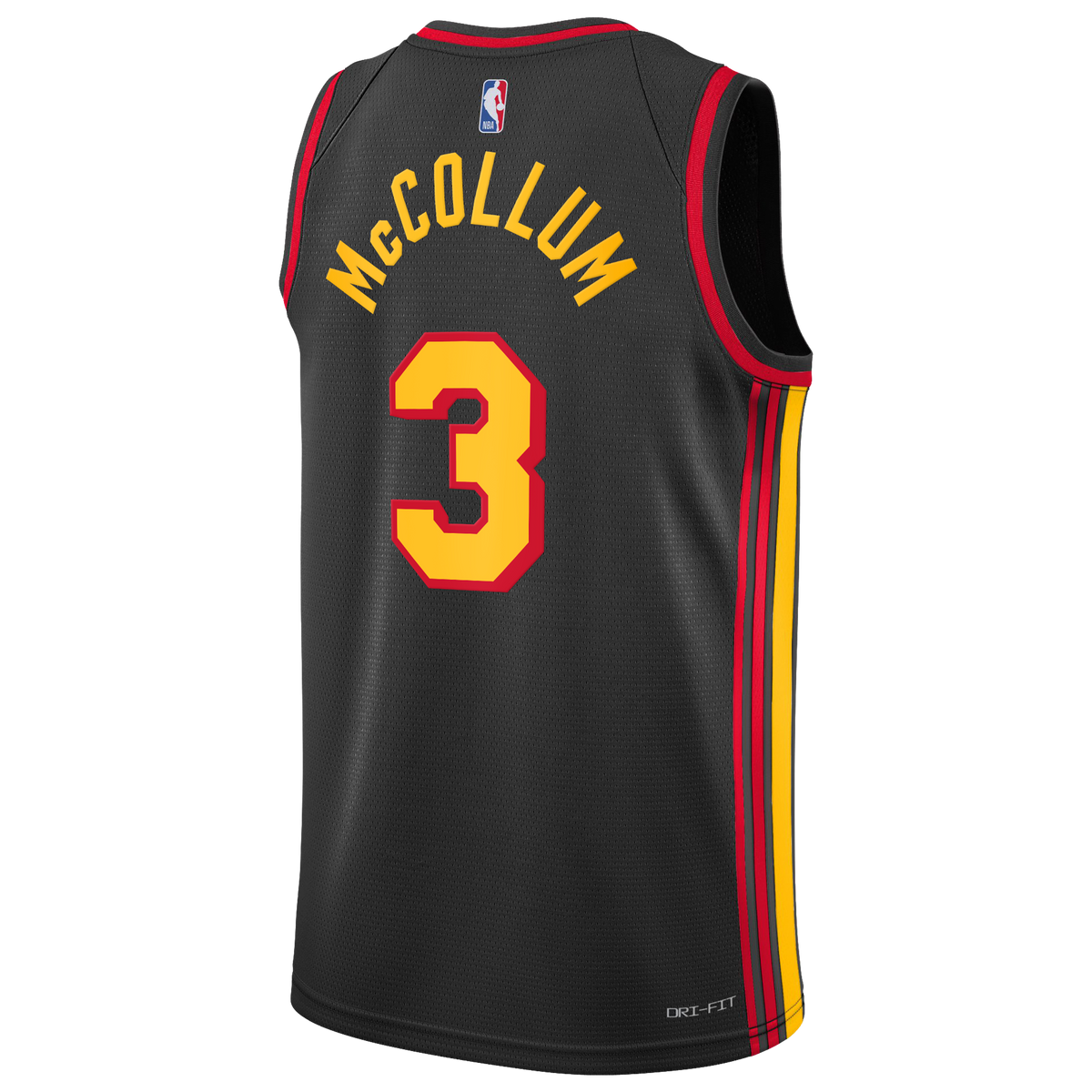 CJ McCollum Atlanta Hawks Statement Edition Swingman Jersey - Black - Youth product image 4, provided for visual reference
