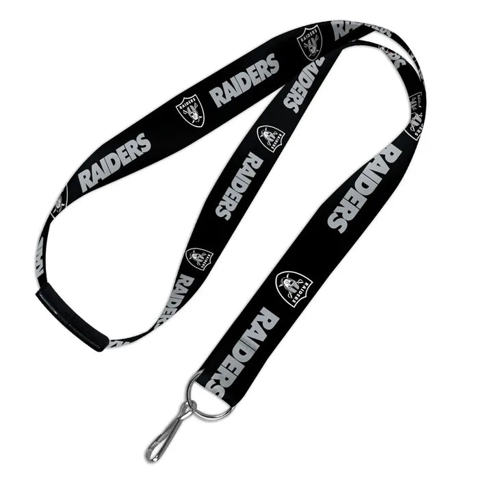 Las Vegas Raiders Lanyard W/Breakaway 1" product image 1, provided for visual reference and product detail review