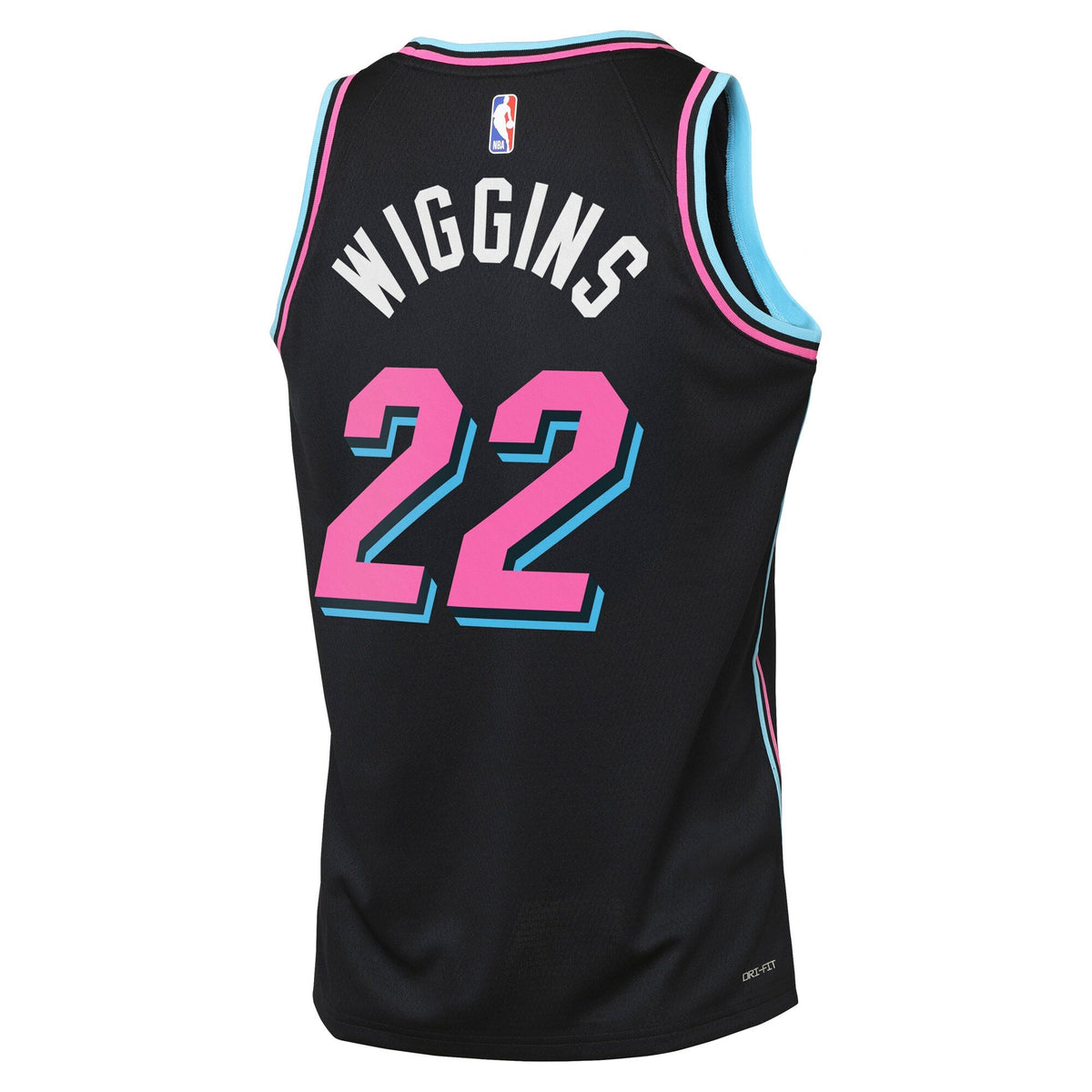 Andrew Wiggins Miami Heat 2025/26 City Edition Swingman Jersey - Black - Youth product image 4, provided for visual