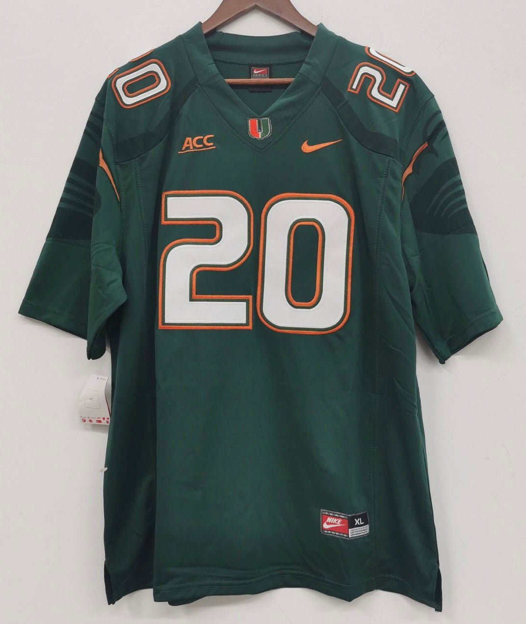 Ed Reed Miami Hurricanes Official NCAA Nike Jersey Green product image 3