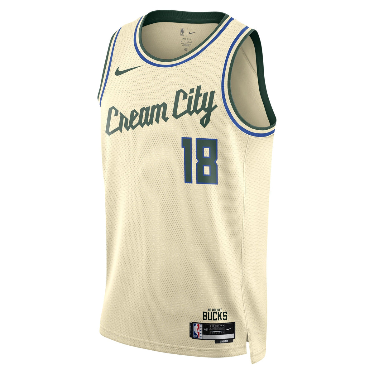 Kyle Kuzma Milwaukee Bucks 2025/26 City Edition Swingman Jersey - Cream - Unisex product image 3, provided for visual
