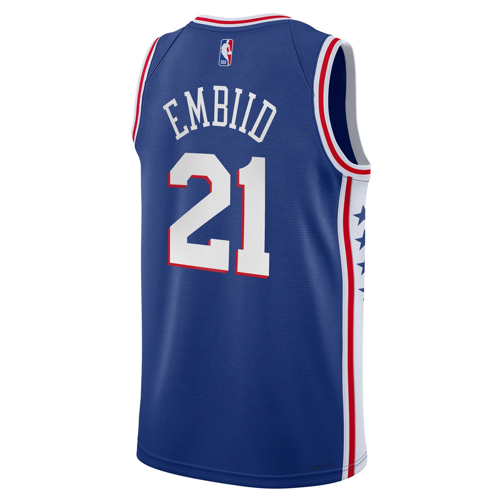 Joel Embiid Philadelphia 76ers Swingman Icon Jersey - Youth product image 4, provided for visual reference and product
