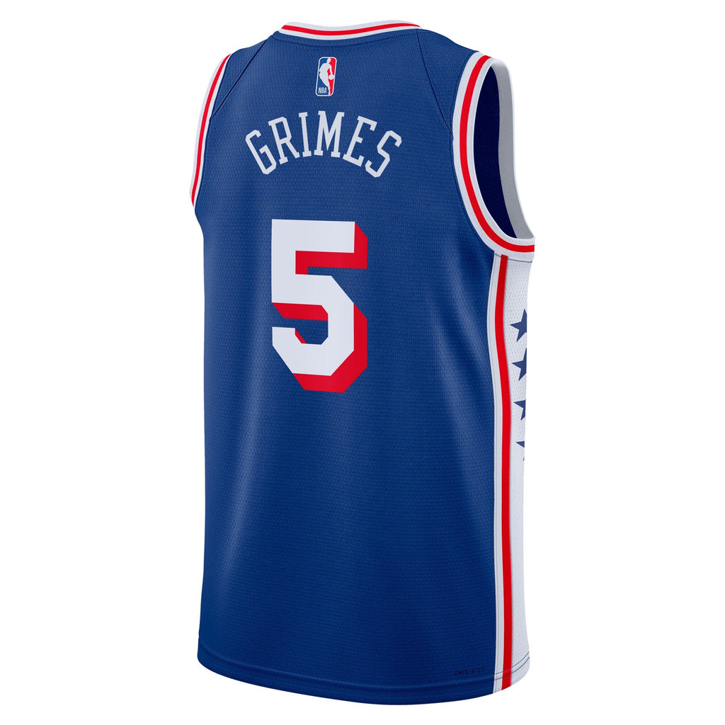 Quentin Grimes Philadelphia 76ers Icon Edition Swingman Jersey - Royal - Unisex product image 4, provided for visual