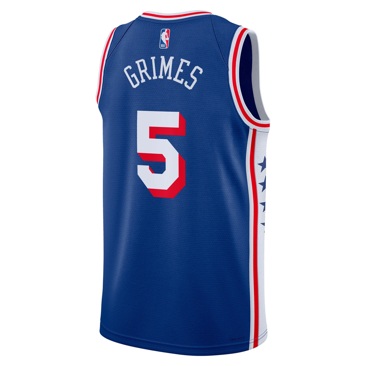 Quentin Grimes Philadelphia 76ers Icon Edition Swingman Jersey - Royal - Unisex product image 4, provided for visual