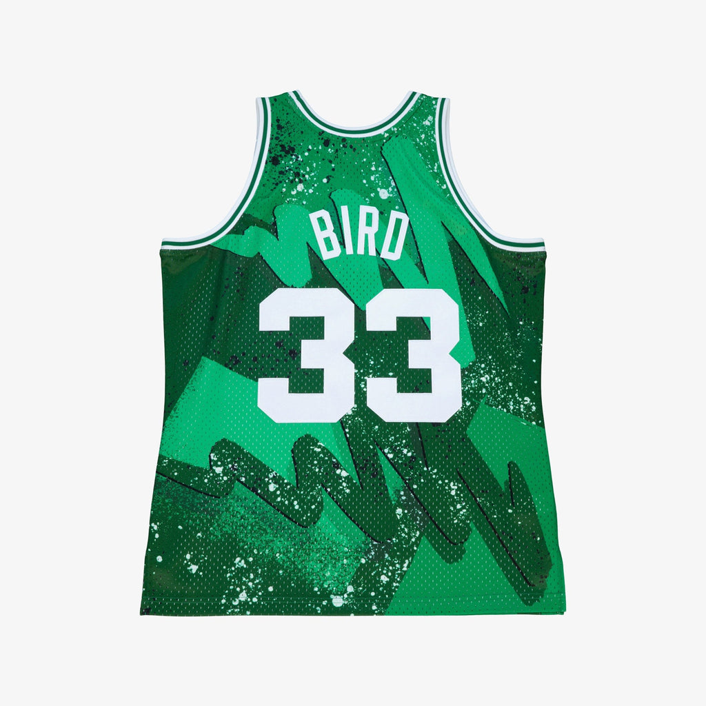 Larry Bird Boston Celtics 1985 Hyper Hoops Swingman Jersey - Green product image 4, provided for visual reference and