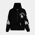 Pro Standard Los Angeles Dodgers All Pro Drop Shoulder Jacket- Black product image 1, provided for visual reference and