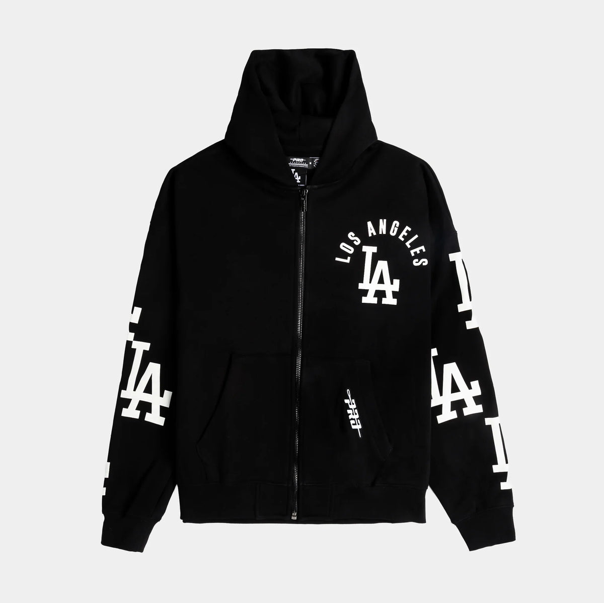 Pro Standard Los Angeles Dodgers All Pro Drop Shoulder Jacket- Black product image 1, provided for visual reference and