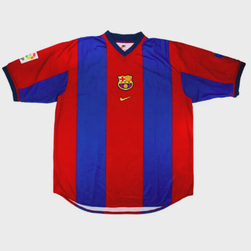 1998-1999 FC Barcelona Home Shirt Figo #7 - (Xl) product image 2, provided for visual reference and product detail review