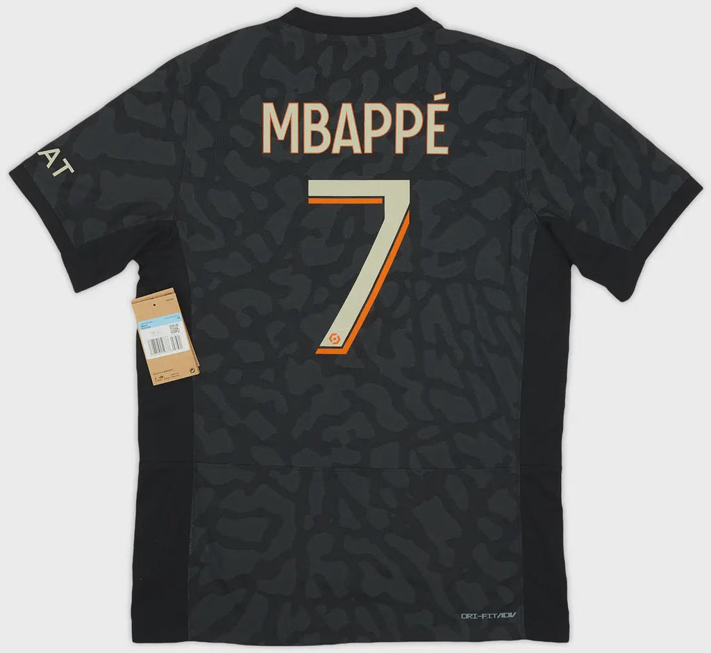 2022-2023 Psg Third Shirt Authentic Mbappe #7 - (L) product image 1, provided for visual reference and product detail review