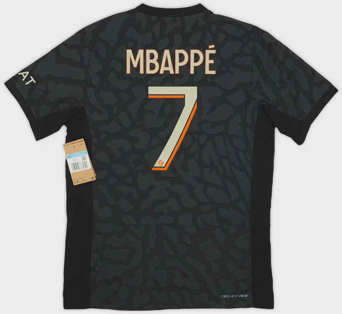 2022-2023 Psg Third Shirt Authentic Mbappe #7 - (L) product image 1, provided for visual reference and product detail review