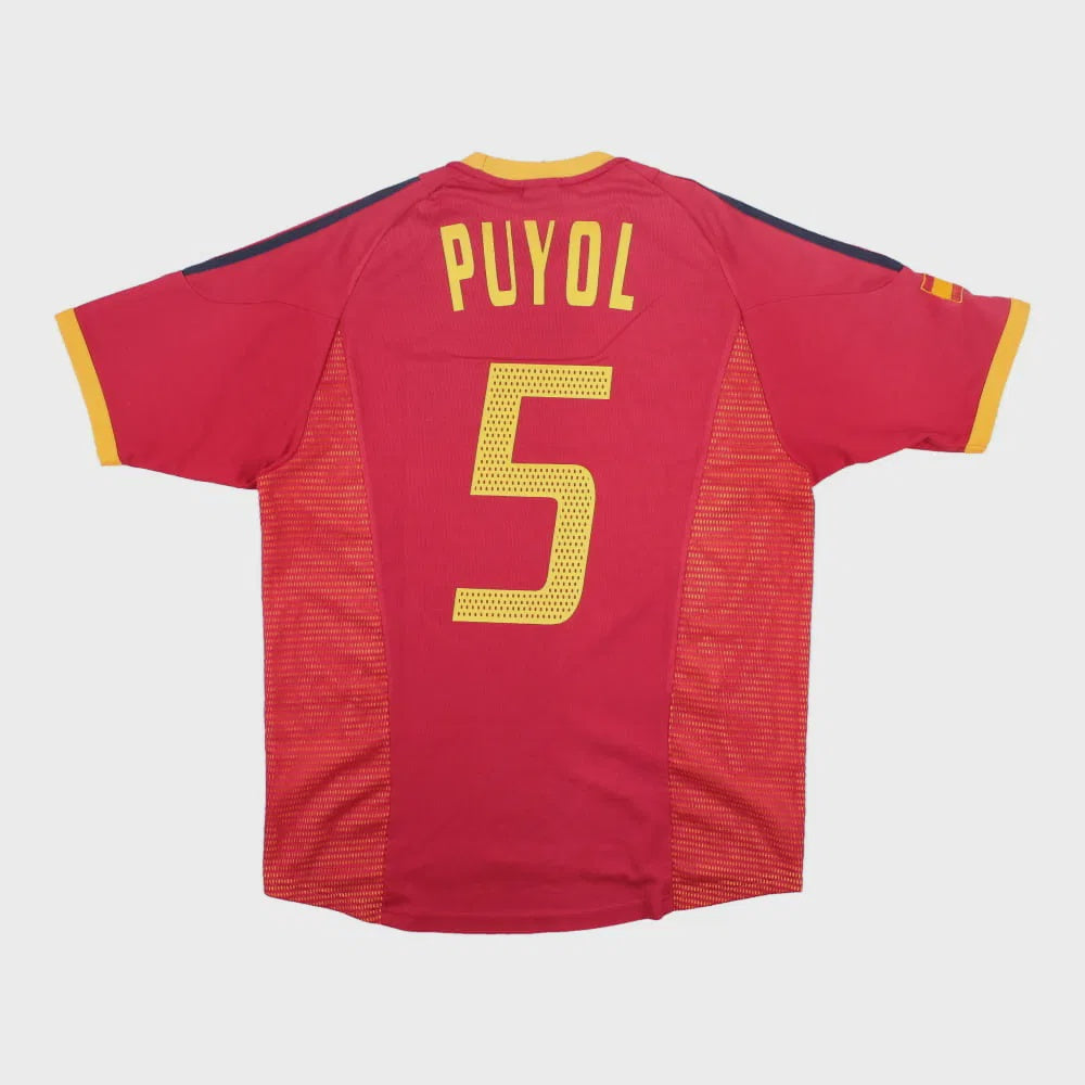 2002-2004 Spain Home Shirt Puyol #5 - (M) product image 1, provided for visual reference and product detail review