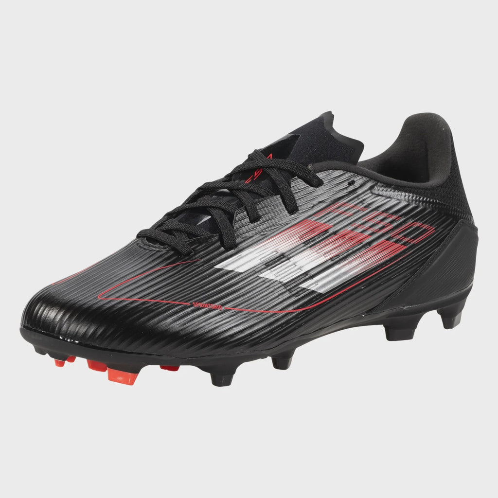 Adidas F50 League Fg/Mg 'Core Black/ Lucid Red' product image 2, provided for visual reference and product detail review
