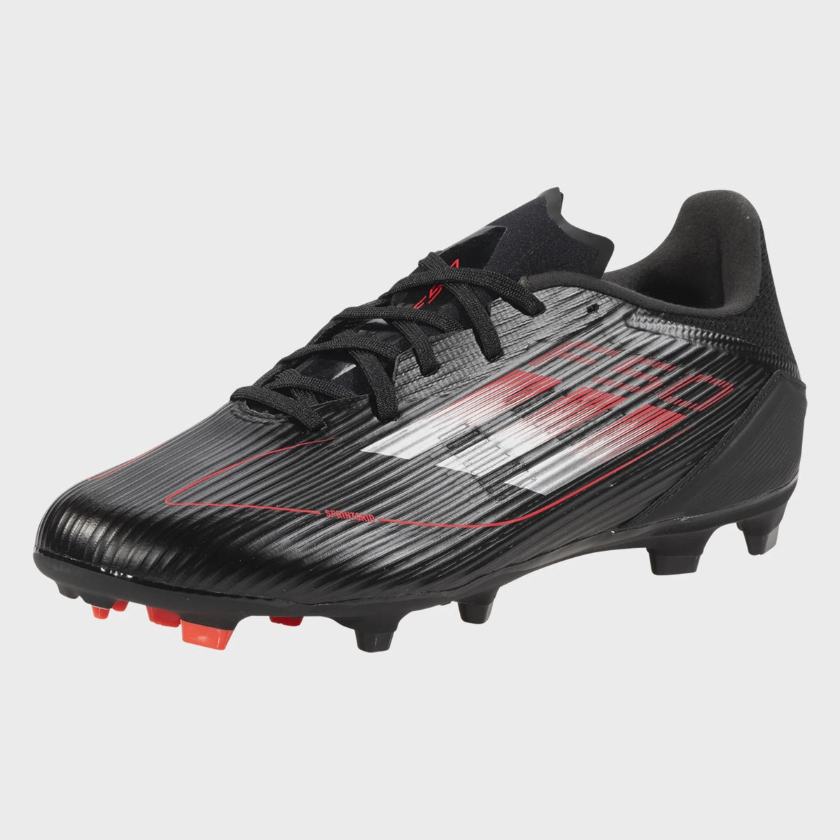 Adidas F50 League Fg/Mg 'Core Black/ Lucid Red' product image 2, provided for visual reference and product detail review