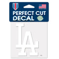 Los Angeles Dodgers Perfect Cut White Decal 4" x 4" product image 1, provided for visual reference and product detail review