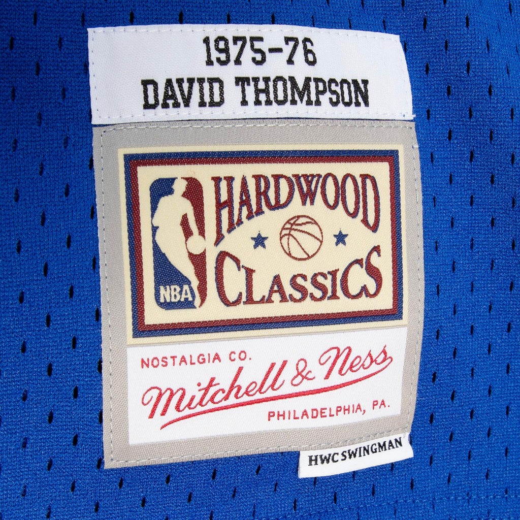 David Thompson Denver Nuggets 1975 Dark Authentic Jersey - Royal Blue product image 6, provided for visual reference and