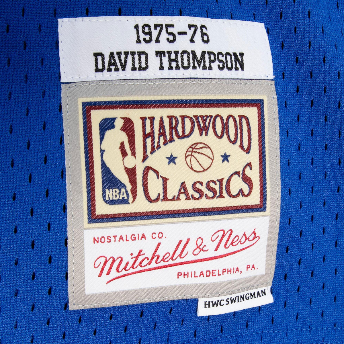 David Thompson Denver Nuggets 1975 Dark Authentic Jersey - Royal Blue product image 6, provided for visual reference and
