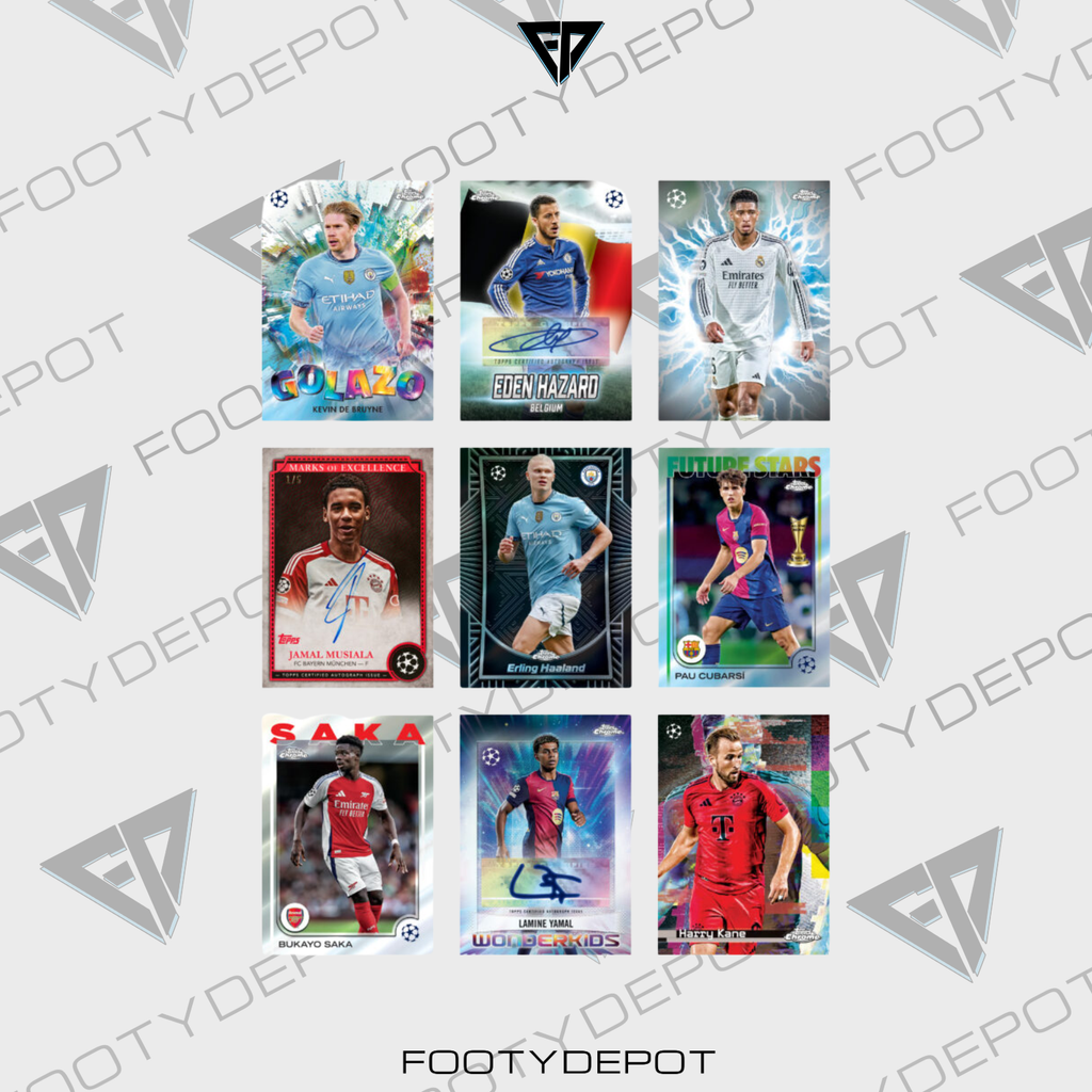 2024-25 Topps Chrome Uefa Club Competitions Cards – 20-Pack Hobby Box (80 Cards + Autograph) product image 2, provided for