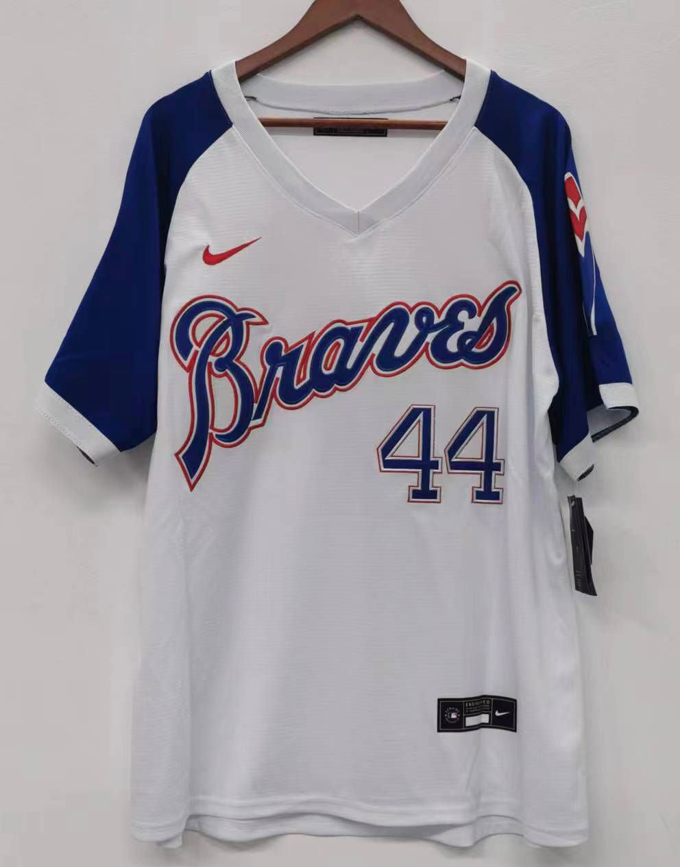 Hank Aaron Atlanta Milwaukee Braves Official MLB Jersey Nike product image 2