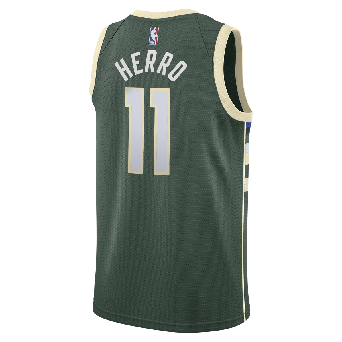 Tyler Herro Milwaukee Bucks Icon Edition Swingman Jersey - Hunter Green - Youth product image 4, provided for visual