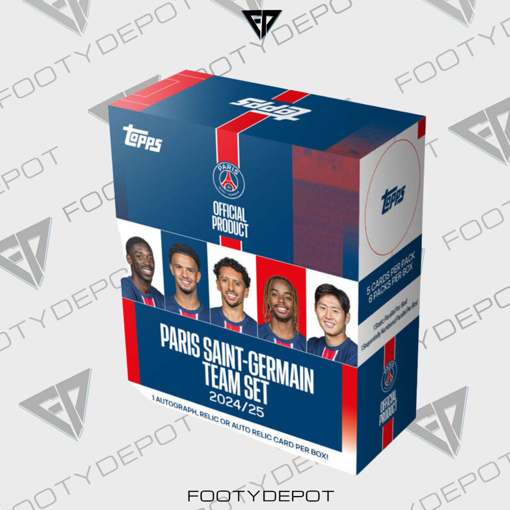 2024-25 Topps Paris Saint-Germain Team Set – Box (30 Cards) product image 1, provided for visual reference and product