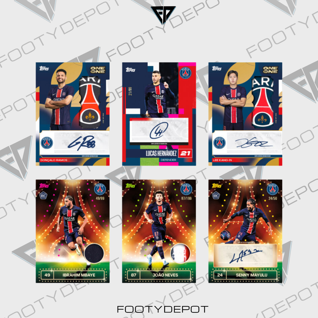 2024-25 Topps Paris Saint-Germain Team Set – Box (30 Cards) product image 2, provided for visual reference and product