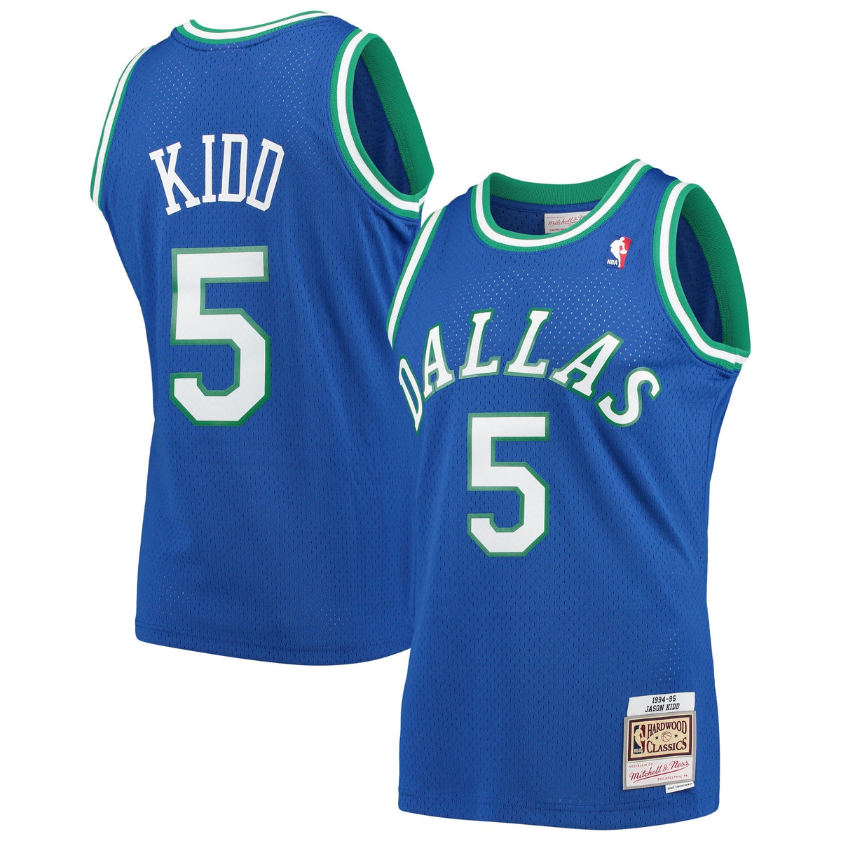 Jason Kidd Dallas Mavericks 1994-95 Hardwood Classics Swingman Jersey - Mens product image 2, provided for visual reference