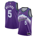 Cody Williams Utah Jazz Icon Edition Replica Swingman Jersey - Purple - Youth product image 1, provided for visual reference