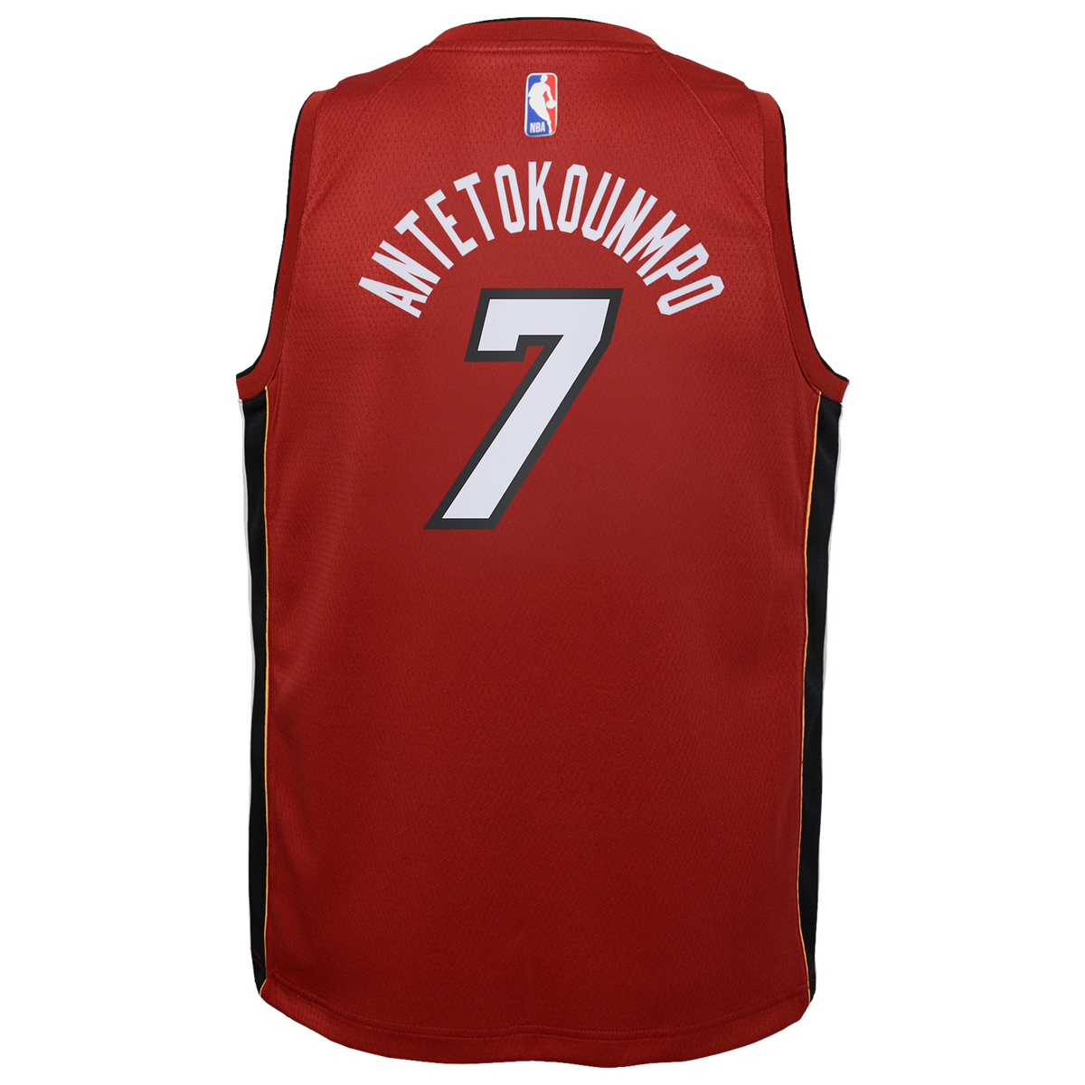 Giannis Antetokounmpo Miami Heat Statement Edition Swingman Jersey - Red - Youth product image 4, provided for visual
