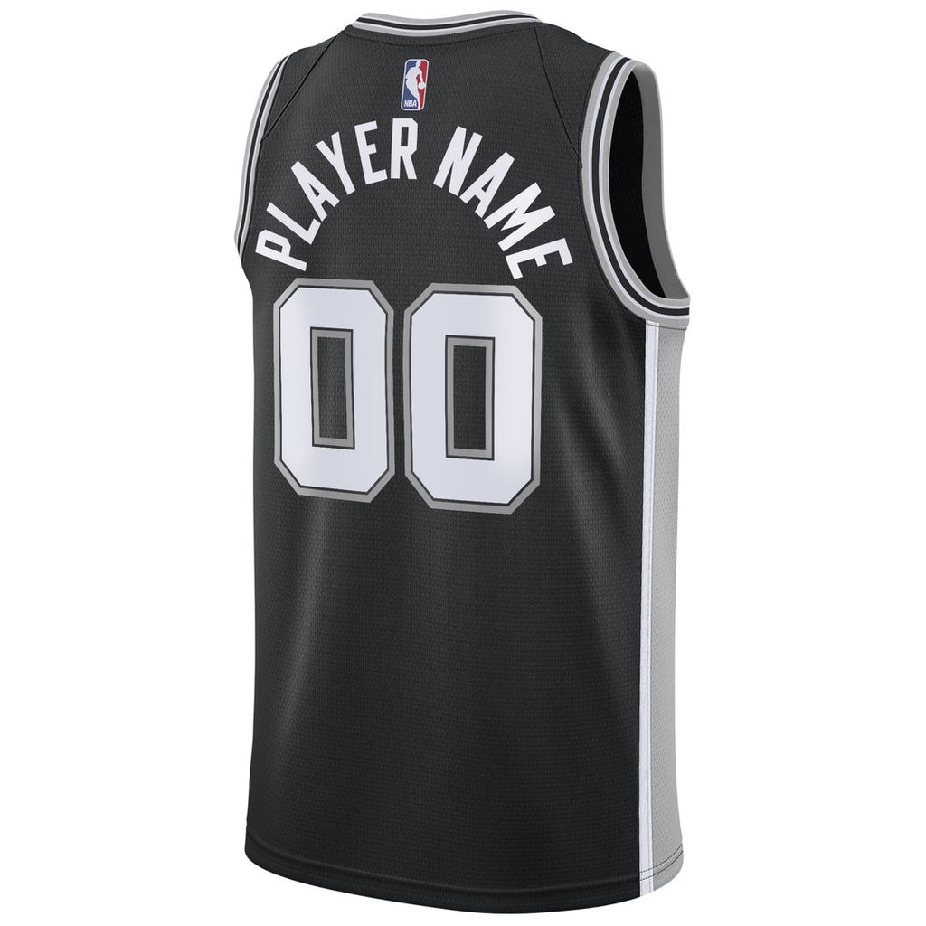 San Antonio Spurs Nike Swingman Custom Jersey Black - Icon product image 3