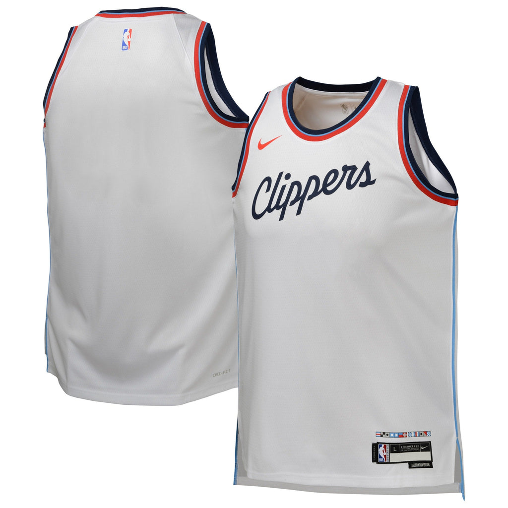 Los Angeles Clippers Replica Association Wordmark Jersey - Youth product image 2, provided for visual reference and product