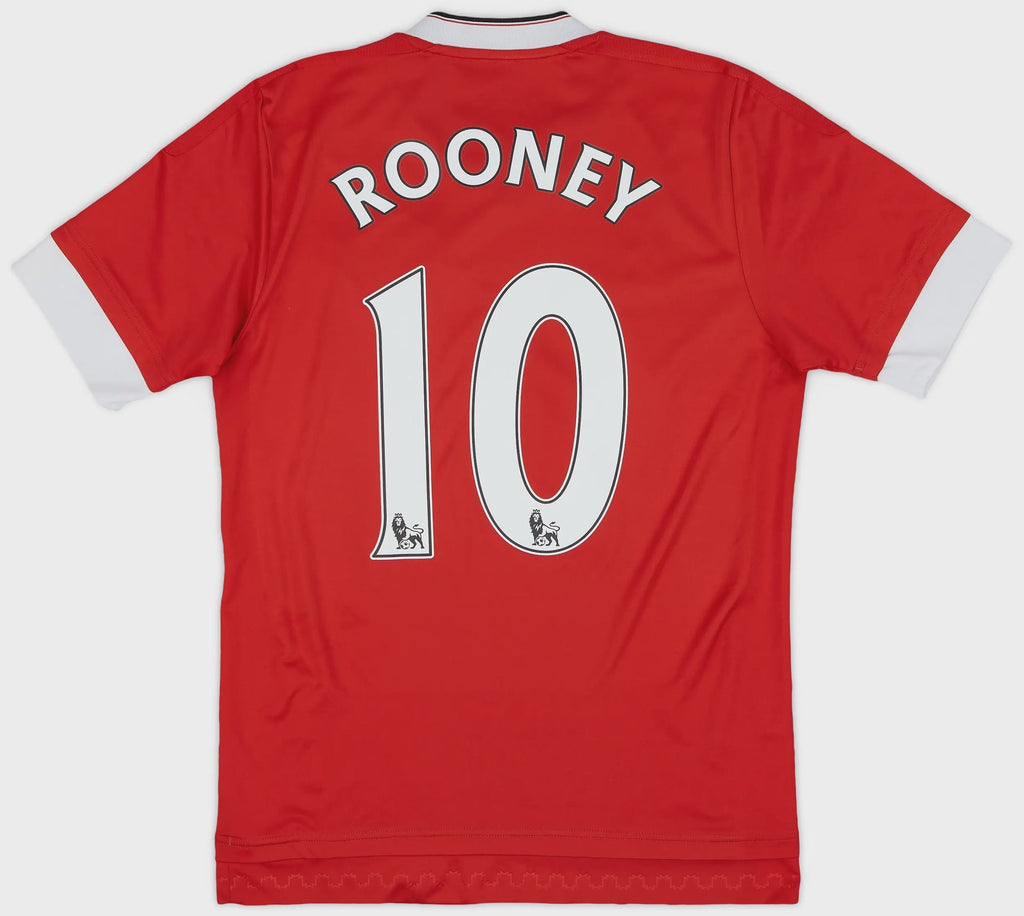 2015-2016 Manchester United Home Shirt Rooney #10 - (M) product image 1, provided for visual reference and product detail