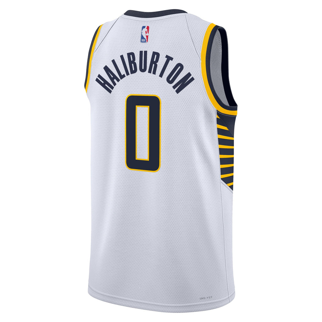 Tyrese Haliburton Indiana Pacers Association Edition Swingman Jersey - White - Youth product image 4, provided for visual