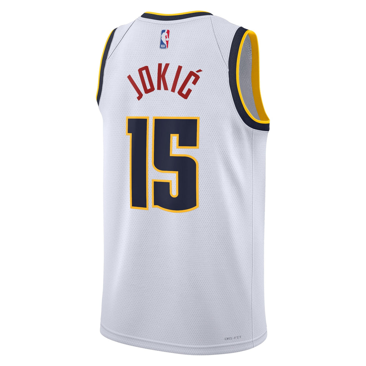 Nikola Jokić Denver Nuggets Association Edition Swingman Jersey - White - Unisex product image 3, provided for visual