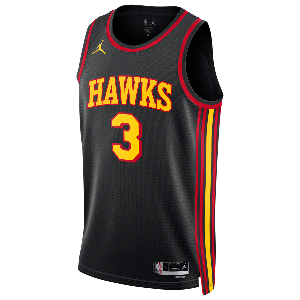 CJ McCollum Atlanta Hawks Statement Edition Swingman Jersey - Black - Unisex product image 3, provided for visual reference