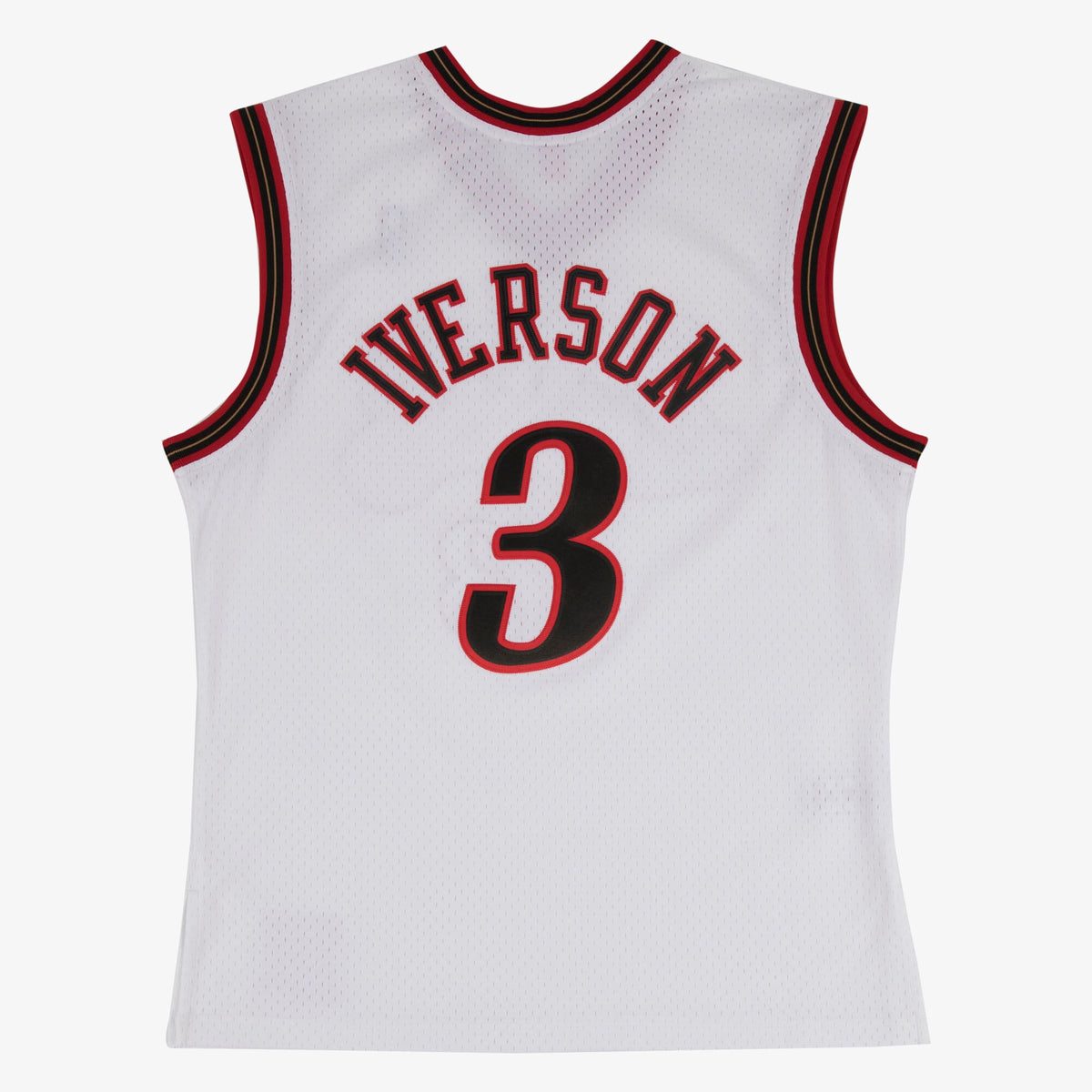 Allen Iverson Philadelphia 76ers 2000-01 Swingman Home Jersey product image 3, provided for visual reference and product