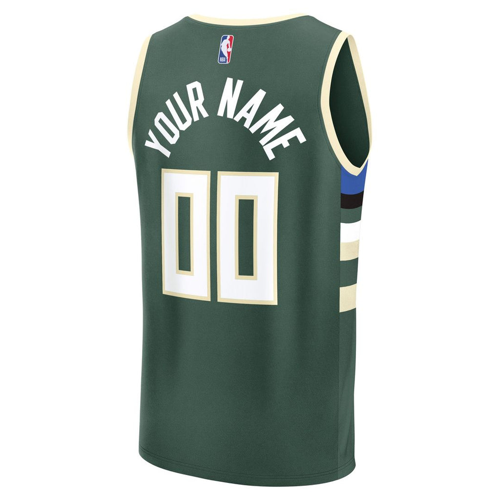 Milwaukee Bucks Fanatics Fast Break Custom Jersey - Icon product image 6