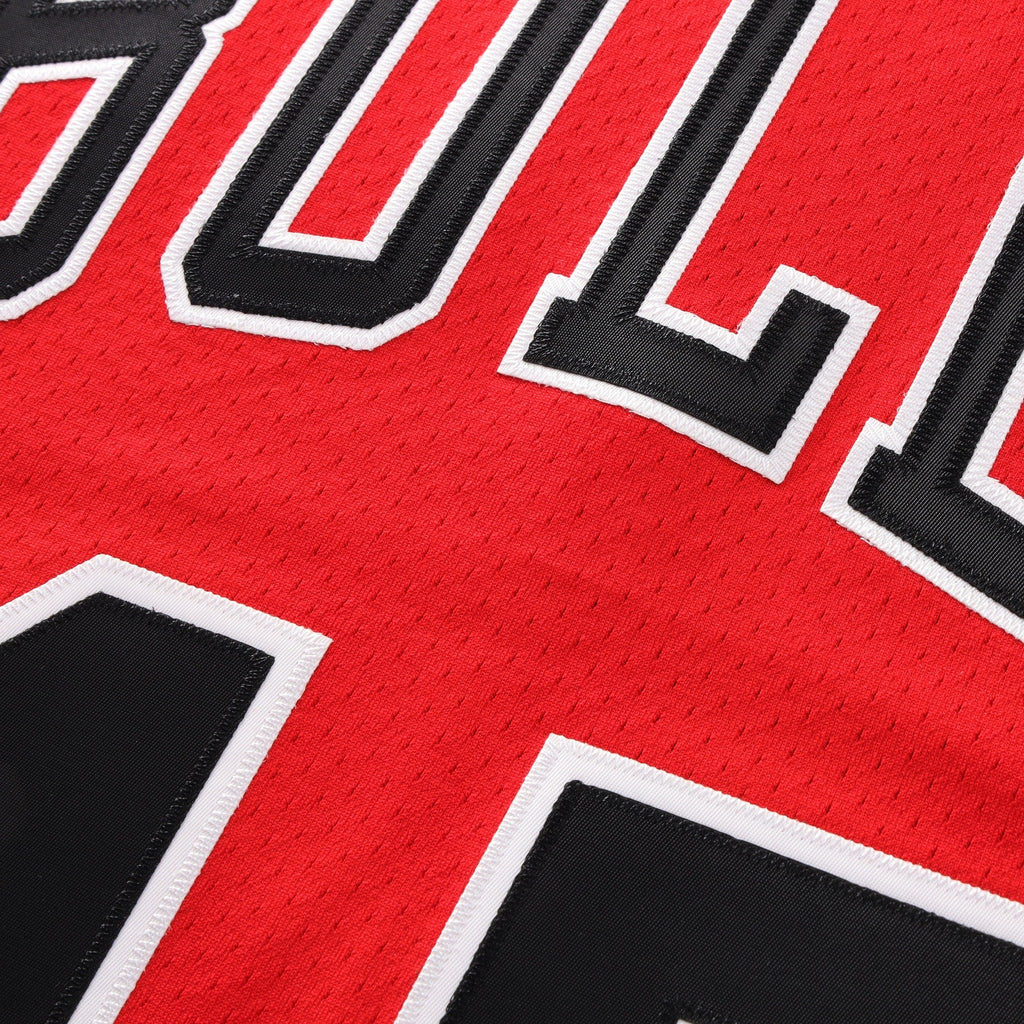 Michael Jordan Chicago Bulls 1994-95 Authentic Road Jersey - Red - Mens product image 5, provided for visual reference and