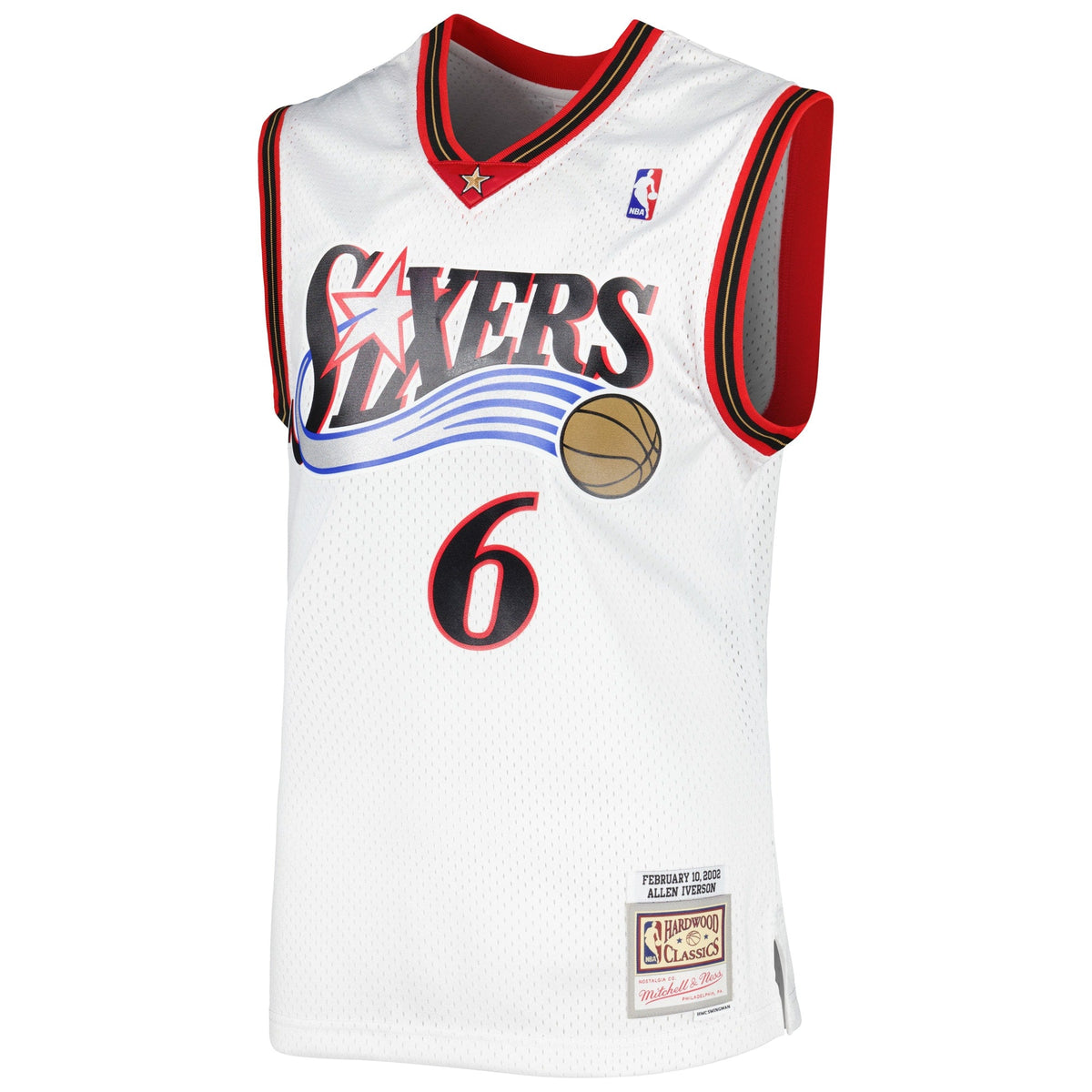 Allen Iverson Philadelphia 76ers 2002/03 Hardwood Classics Swingman Jersey - Mens product image 3, provided for visual