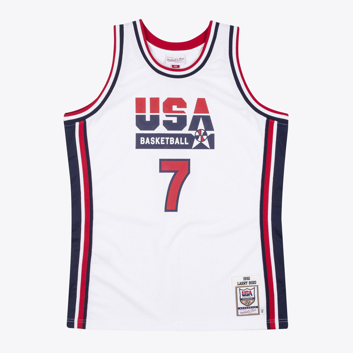 Larry Bird USA Basketball 1992 Authentic Jersey product image 2, provided for visual reference and product detail review