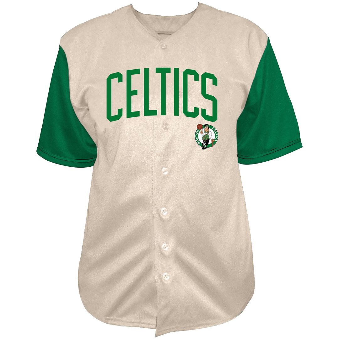 Boston Celtics Jayson Tatum Fanatics Baseball Jersey - Cream product image 2