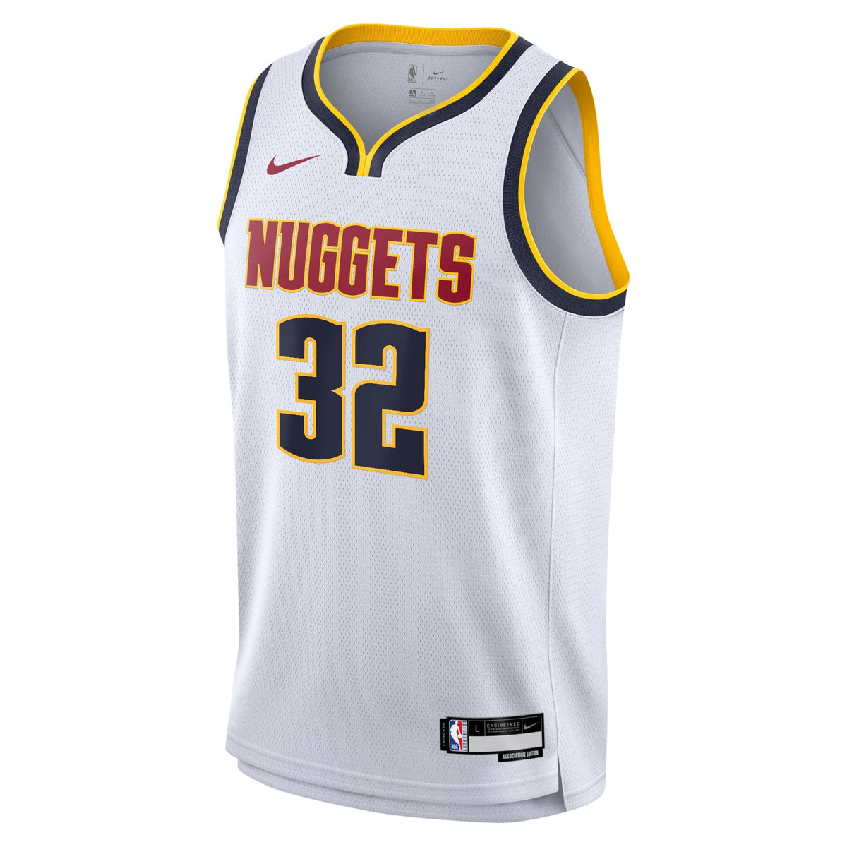 Aaron Gordon Denver Nuggets Swingman Association Jersey - White - Youth product image 3, provided for visual reference and
