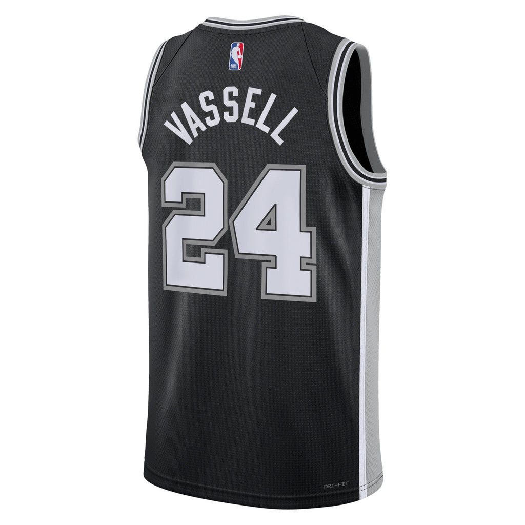 Devin Vassell San Antonio Spurs Icon Edition Swingman Jersey - Black - Unisex product image 3, provided for visual reference