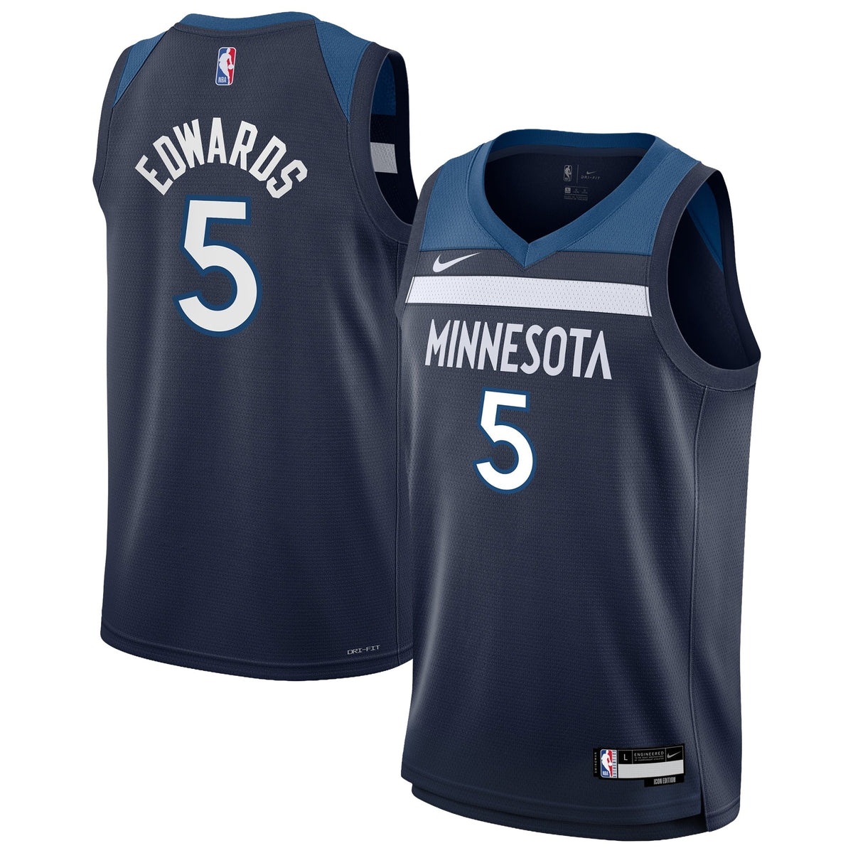Anthony Edwards Minnesota Timberwolves Swingman Icon Jersey - Youth product image 1, provided for visual reference and